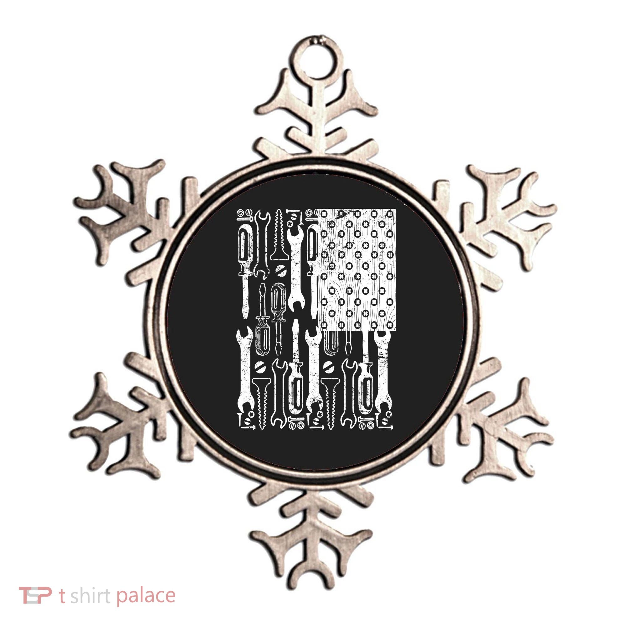 Tool American flag Mechanic Ornament
