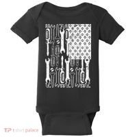 Tool American flag Mechanic Baby Bodysuit thumb 0
