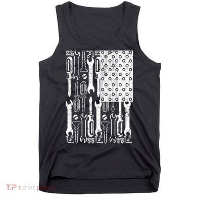 Tool American flag Mechanic Tank Top