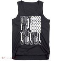 Tool American flag Mechanic Tank Top thumb 0