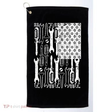 Tool American flag Mechanic Golf Towel