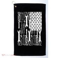 Tool American flag Mechanic Golf Towel thumb 0