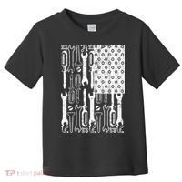 Tool American flag Mechanic Toddler T-Shirt thumb 0
