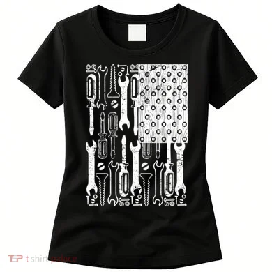 Tool American flag Mechanic Women's T-Shirt