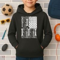 Tool American flag Mechanic Kids Hoodie thumb 2