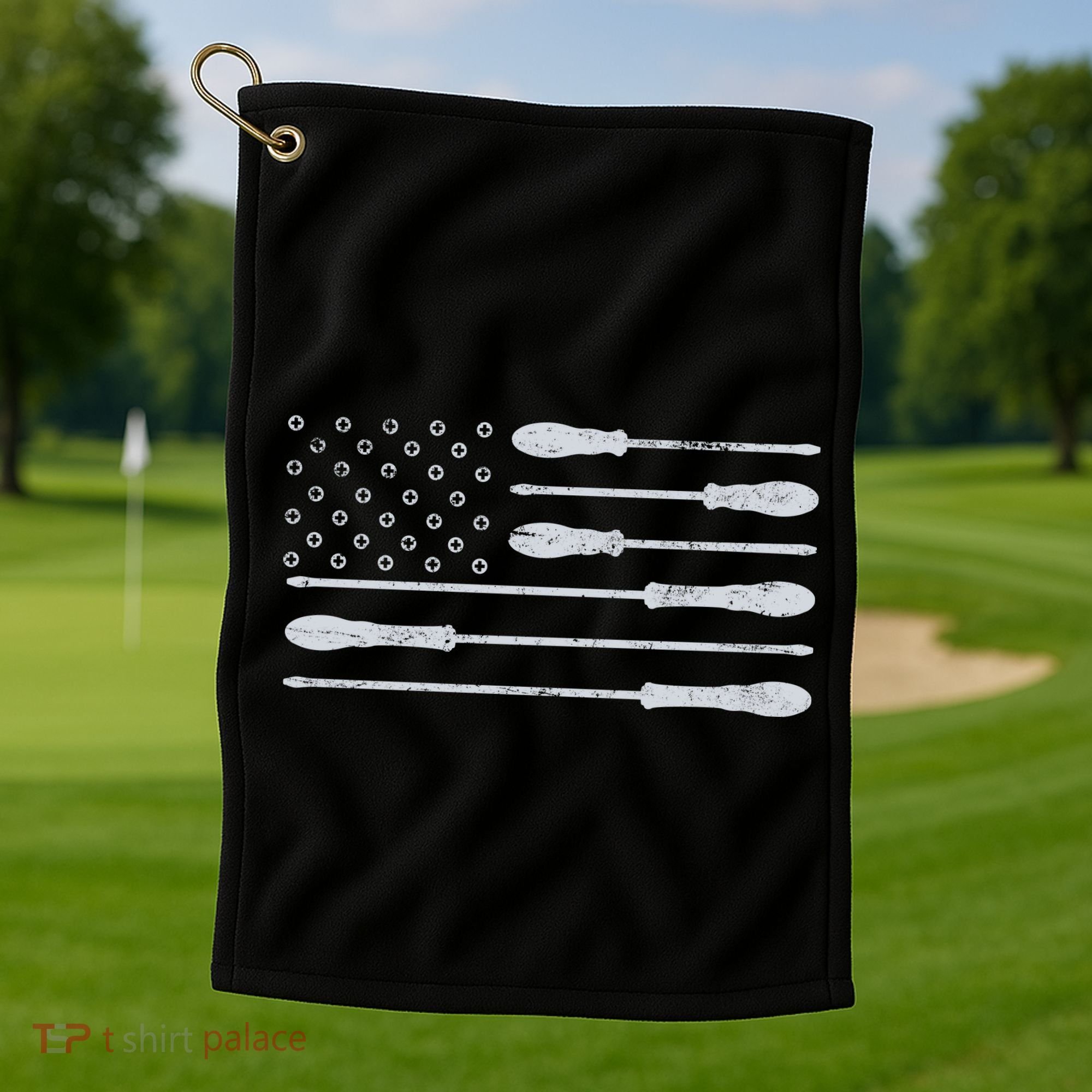 Tool Flag Golf Towel