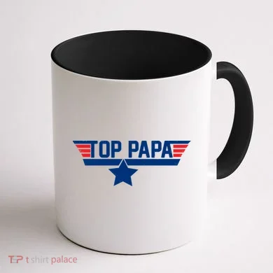 Top Papa Coffee Mug back