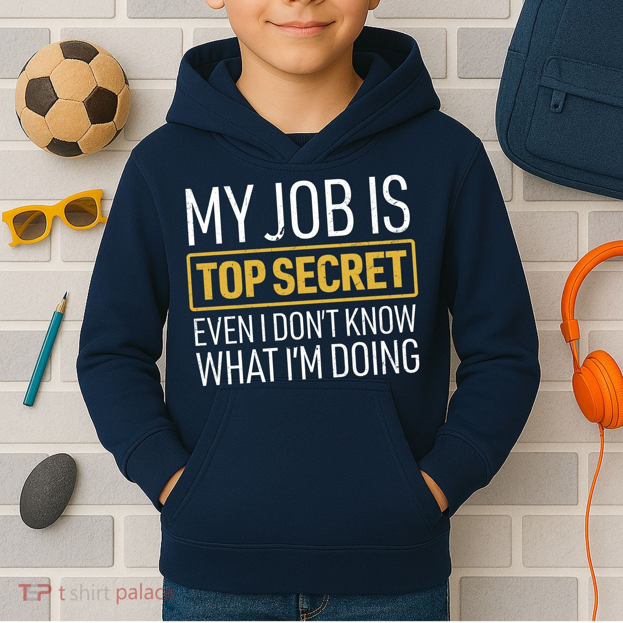 Top Secret Job Kids Hoodie