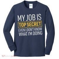 Top Secret Job Kids Long Sleeve Shirt thumb 0