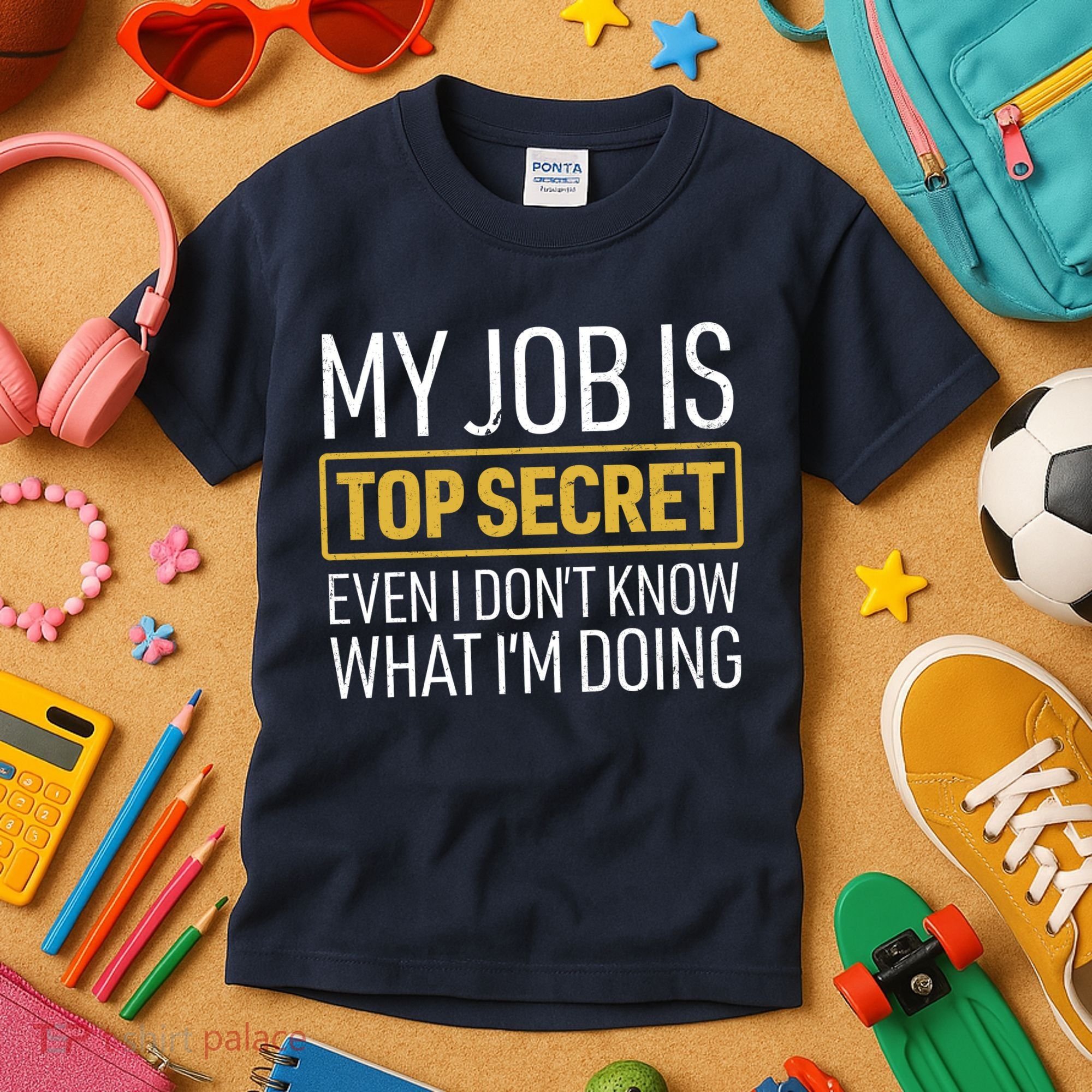 Top Secret Job Kids T-Shirt