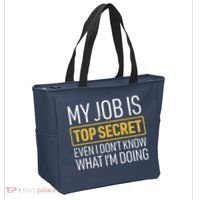 Top Secret Job Tote Bag thumb 2