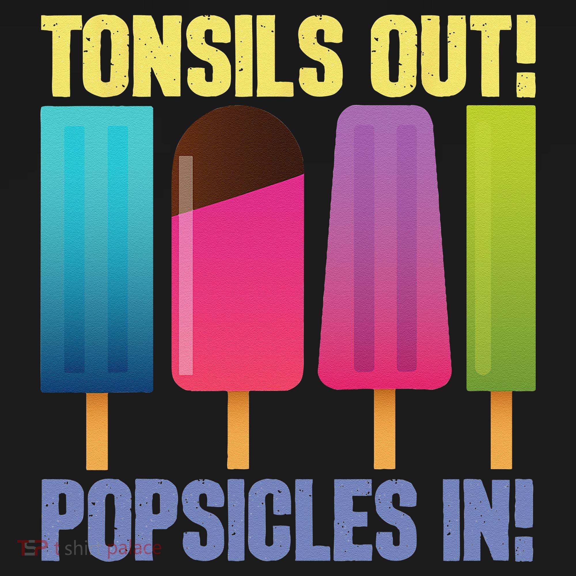 Tonsils Out Popsicles In Tonsillectomy Removal Surgery USA-Made Doggie Bandana