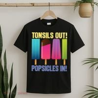Tonsils Out Popsicles In Tonsillectomy Removal Surgery T-Shirt thumb 2