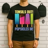 Tonsils Out Popsicles In Tonsillectomy Removal Surgery T-Shirt thumb 6