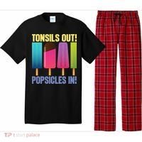 Tonsils Out Popsicles In Tonsillectomy Removal Surgery Pajama Set thumb 0