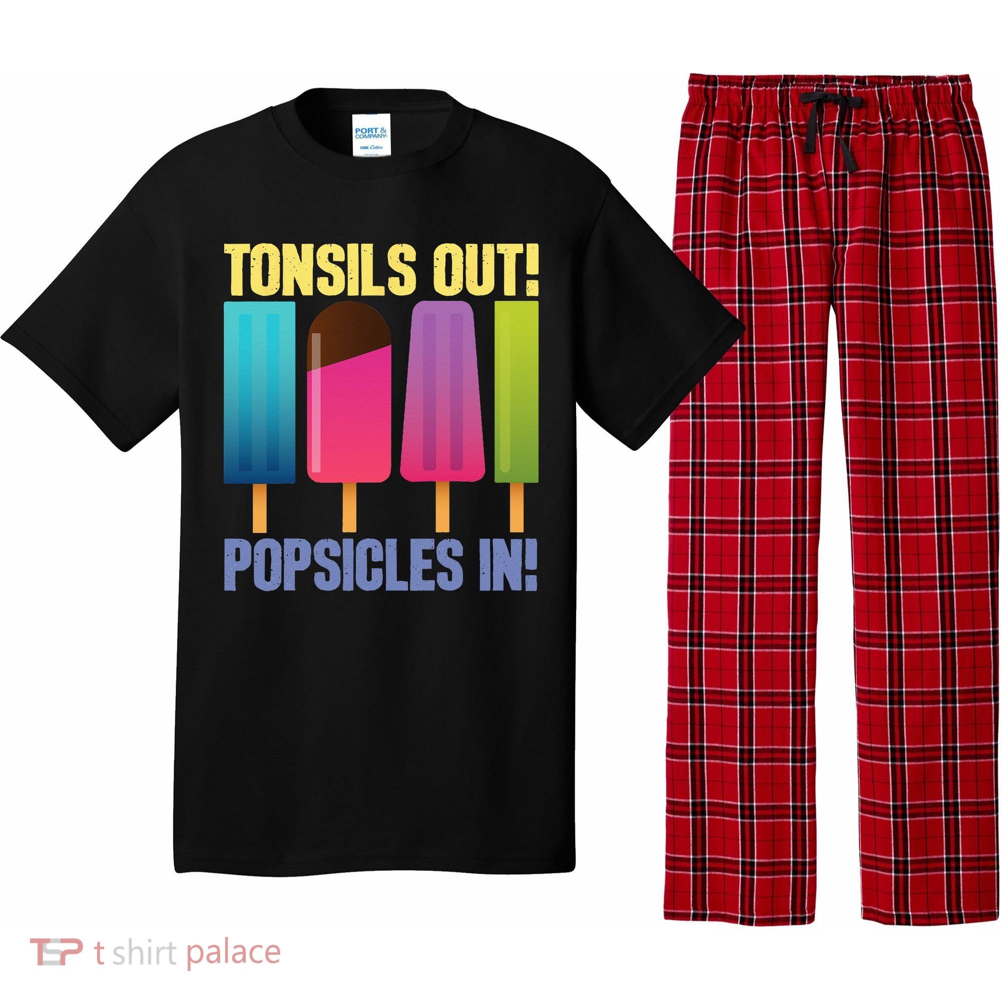 Tonsils Out Popsicles In Tonsillectomy Removal Surgery Pajama Set