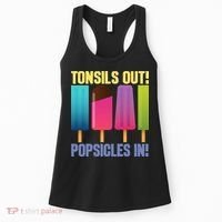Tonsils Out Popsicles In Tonsillectomy Removal Surgery Women's Tank Top thumb 0