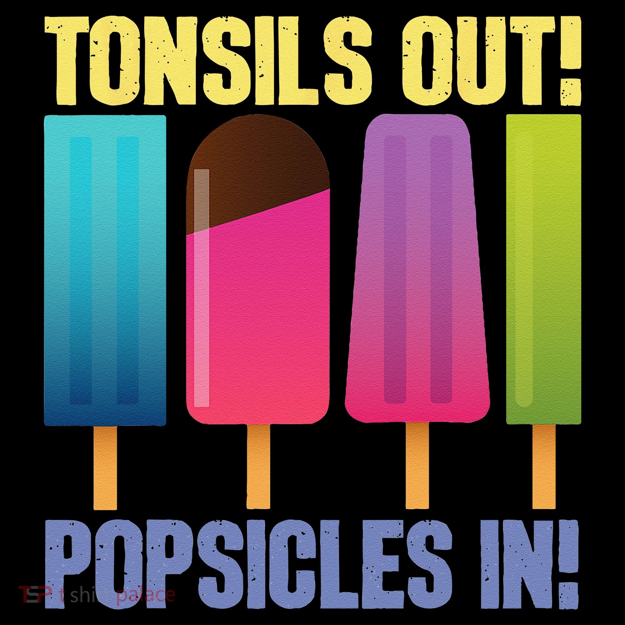 Tonsils Out Popsicles In Tonsillectomy Removal Surgery Women's Long Sleeve Shirt