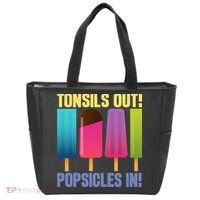 Tonsils Out Popsicles In Tonsillectomy Removal Surgery Tote Bag thumb 0