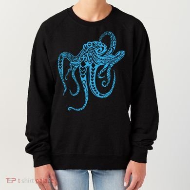 Tribal Octopus Polynesian Tribal Octopus Women's Sweatshirt