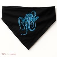 Tribal Octopus Polynesian Tribal Octopus USA-Made Doggie Bandana thumb 0