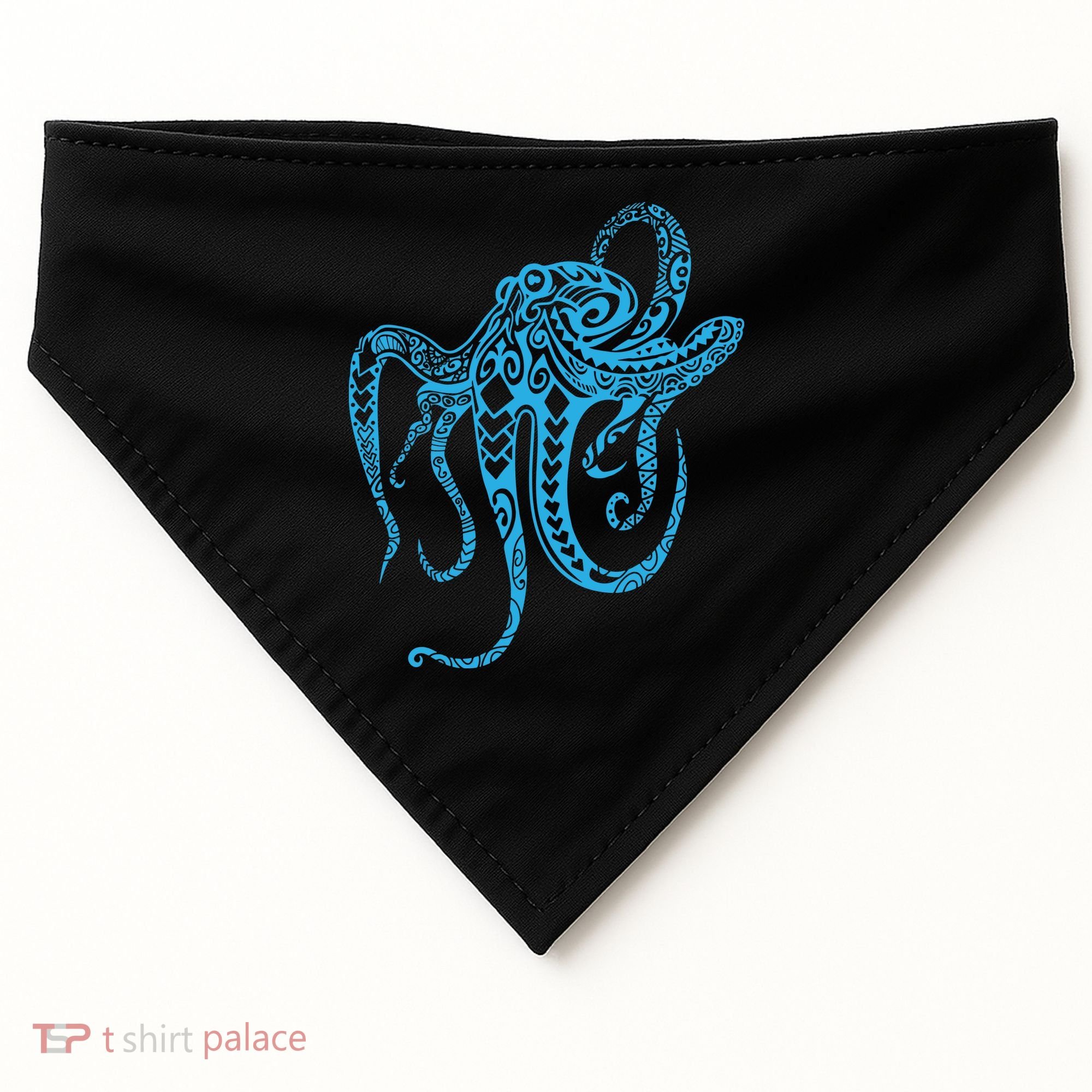 Tribal Octopus Polynesian Tribal Octopus USA-Made Doggie Bandana