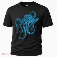 Tribal Octopus Polynesian Tribal Octopus Cooling Performance Crew T-Shirt thumb 0