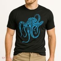 Tribal Octopus Polynesian Tribal Octopus Cooling Performance Crew T-Shirt thumb 2