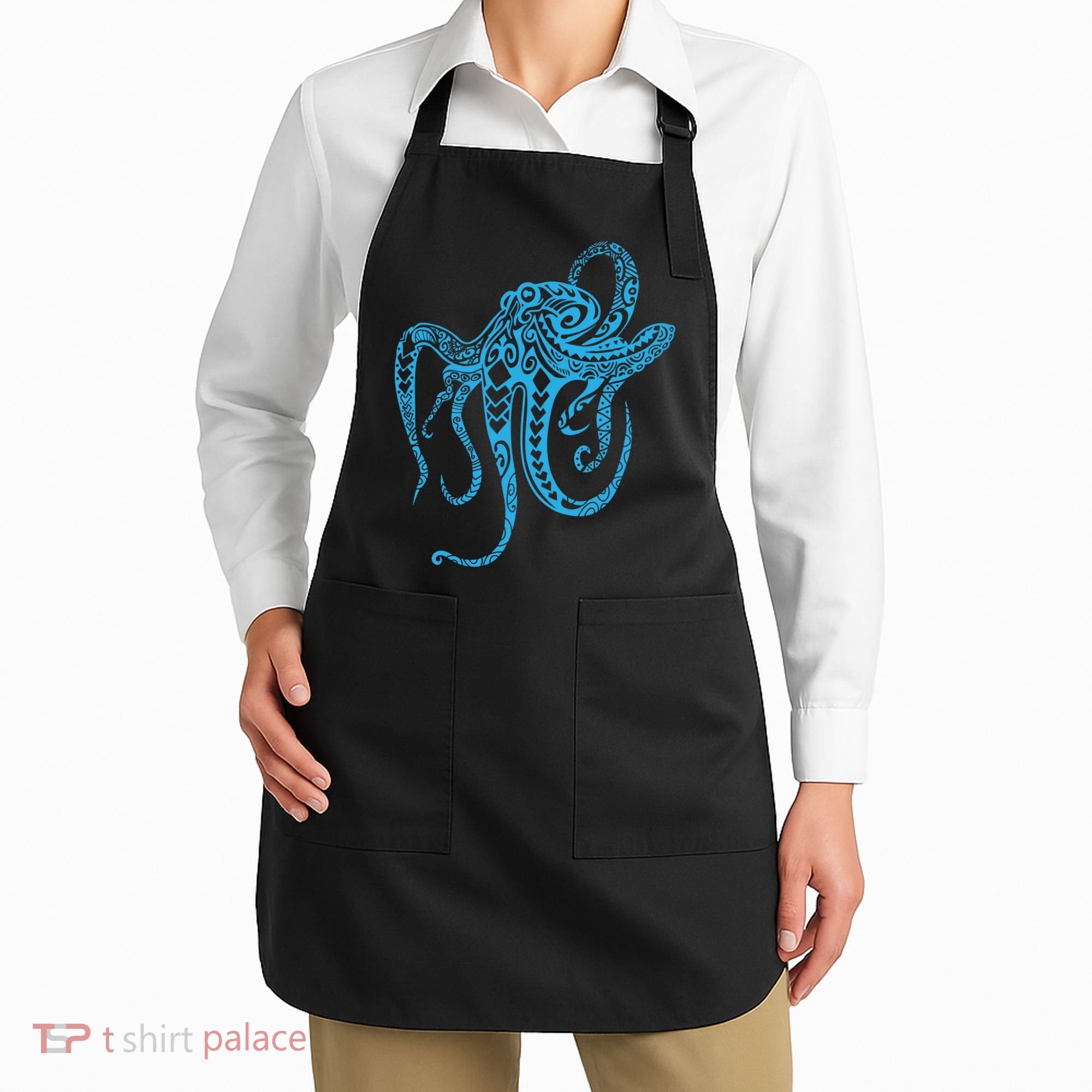 Tribal Octopus Polynesian Tribal Octopus Apron
