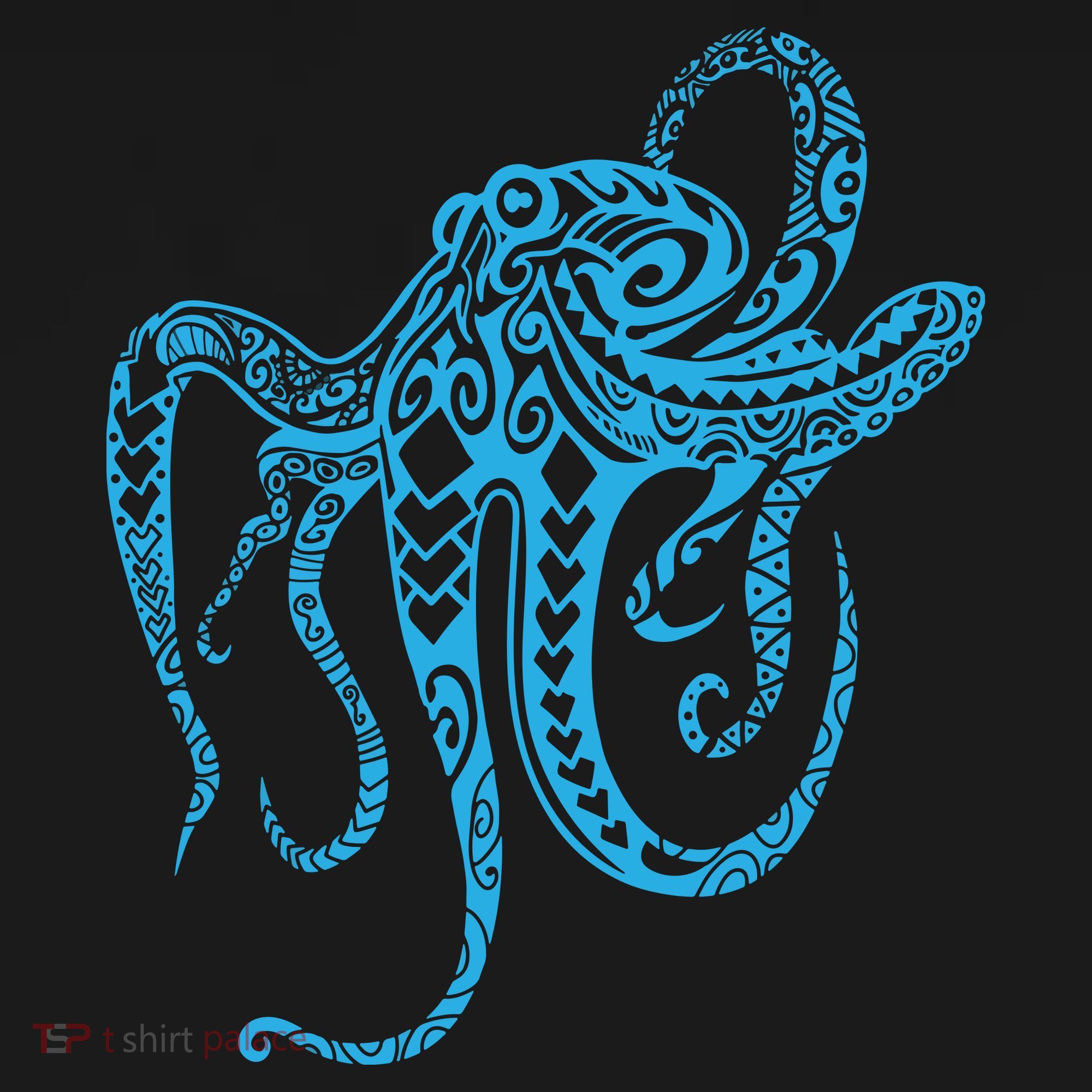 Tribal Octopus Polynesian Tribal Octopus Apron