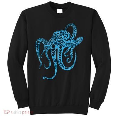 Tribal Octopus Polynesian Tribal Octopus Sweatshirt