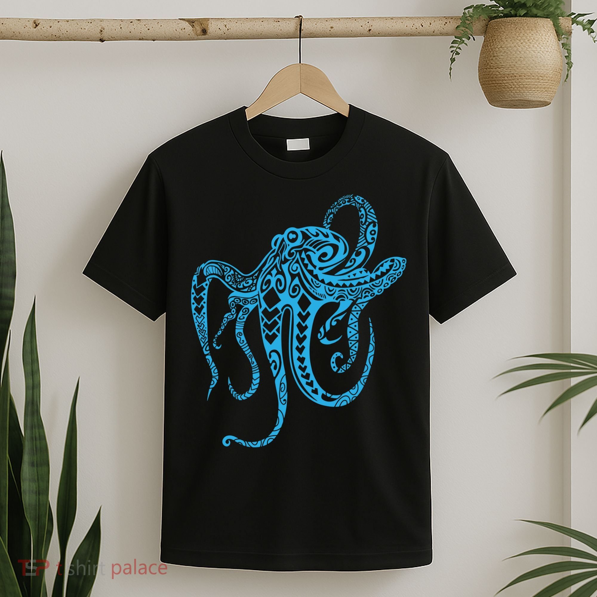 Tribal Octopus Polynesian Tribal Octopus T-Shirt