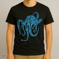 Tribal Octopus Polynesian Tribal Octopus T-Shirt thumb 3