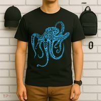Tribal Octopus Polynesian Tribal Octopus T-Shirt thumb 6