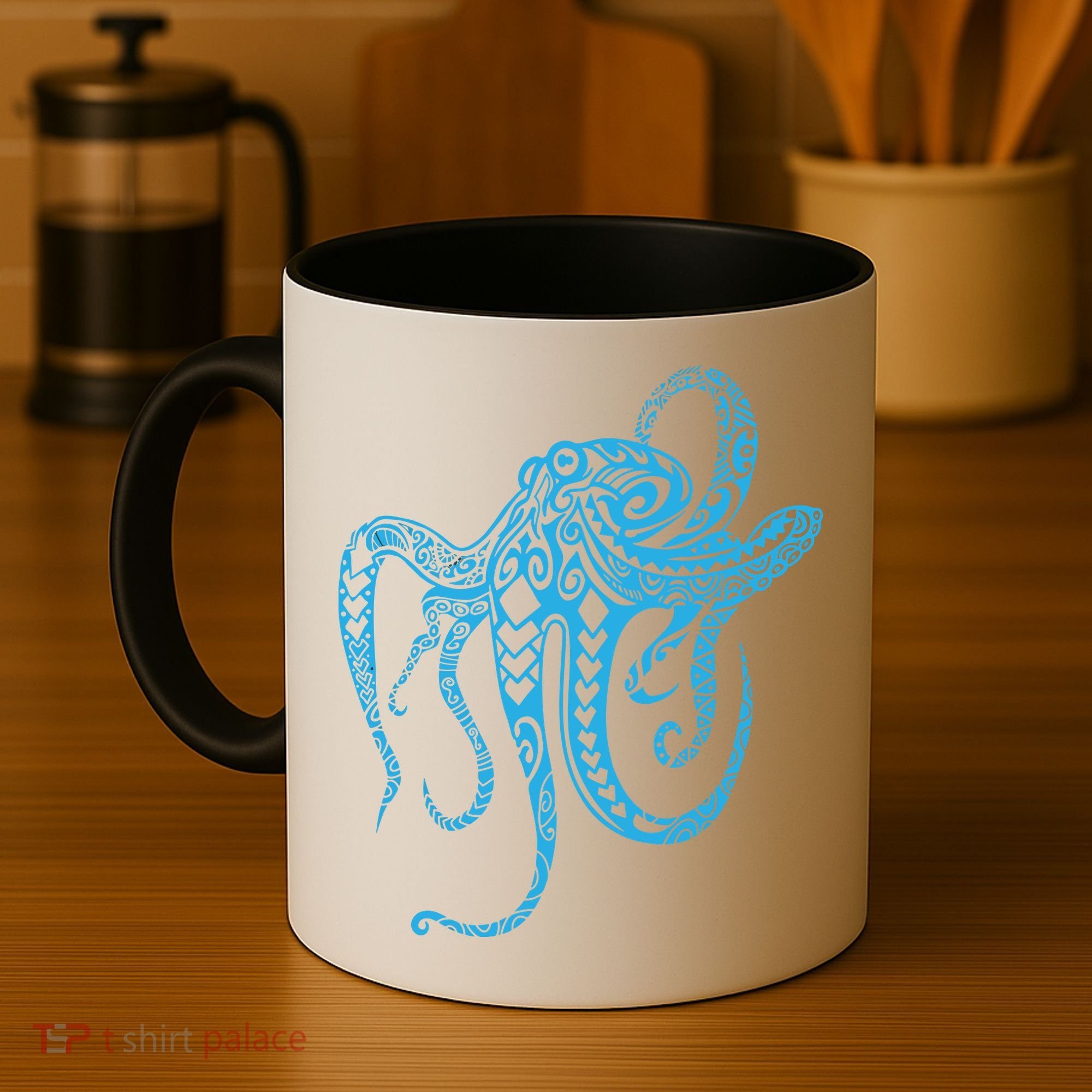 Tribal Octopus Polynesian Tribal Octopus Coffee Mug