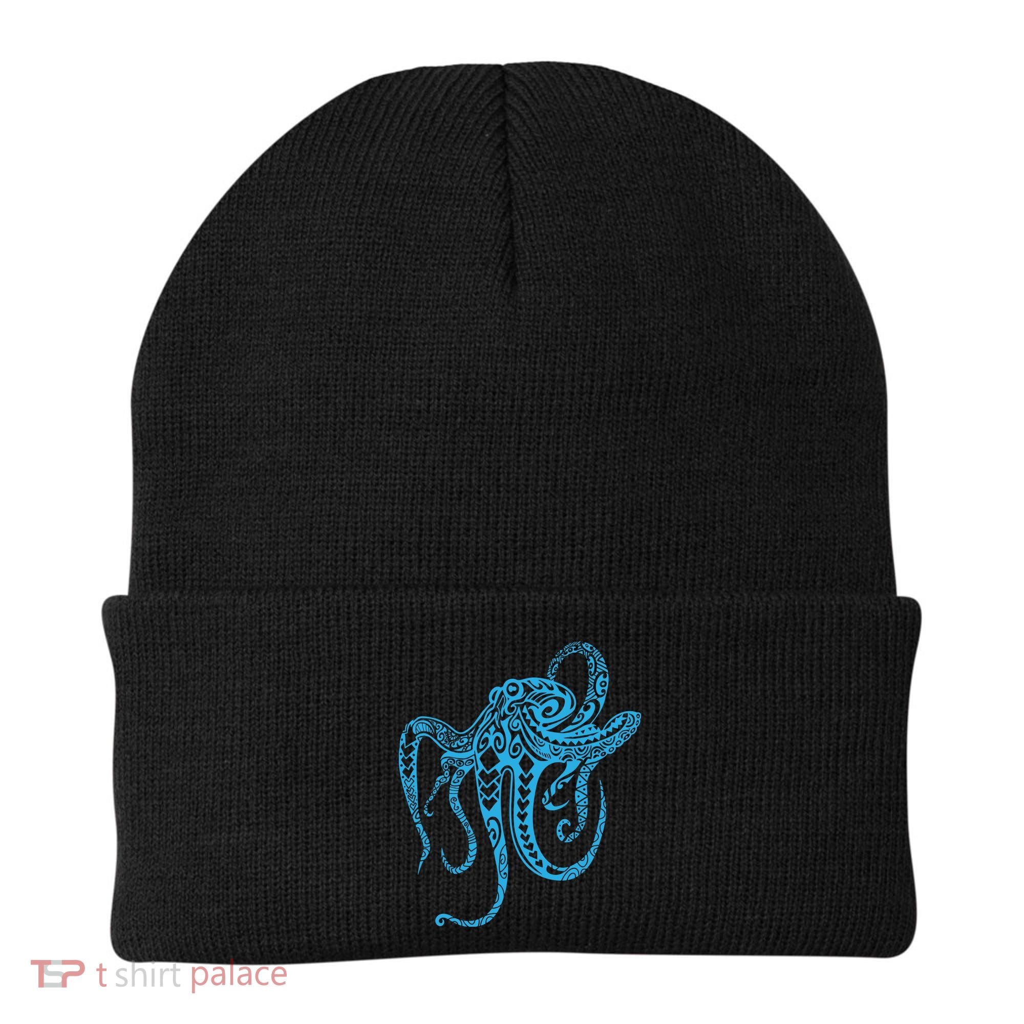 Tribal Octopus Polynesian Tribal Octopus Beanie
