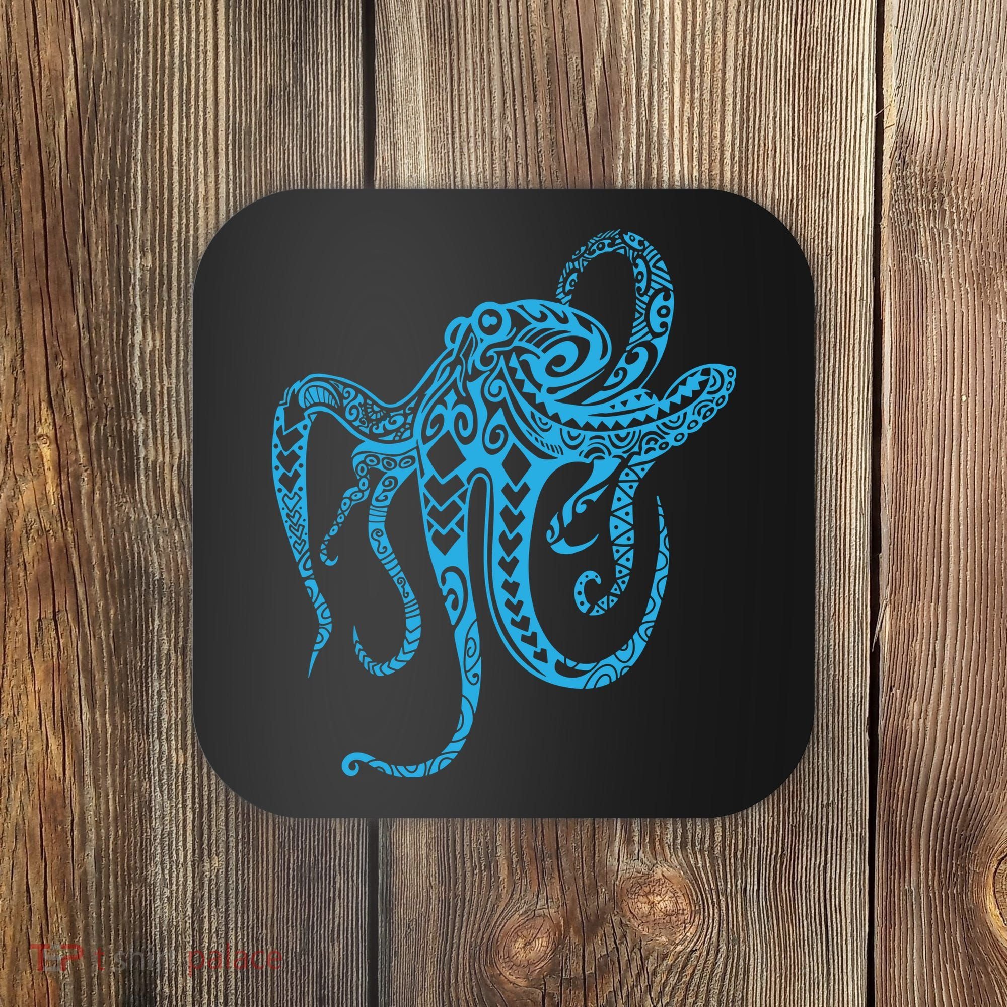 Tribal Octopus Polynesian Tribal Octopus Coaster