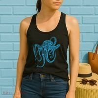Tribal Octopus Polynesian Tribal Octopus Women's Tank Top thumb 2