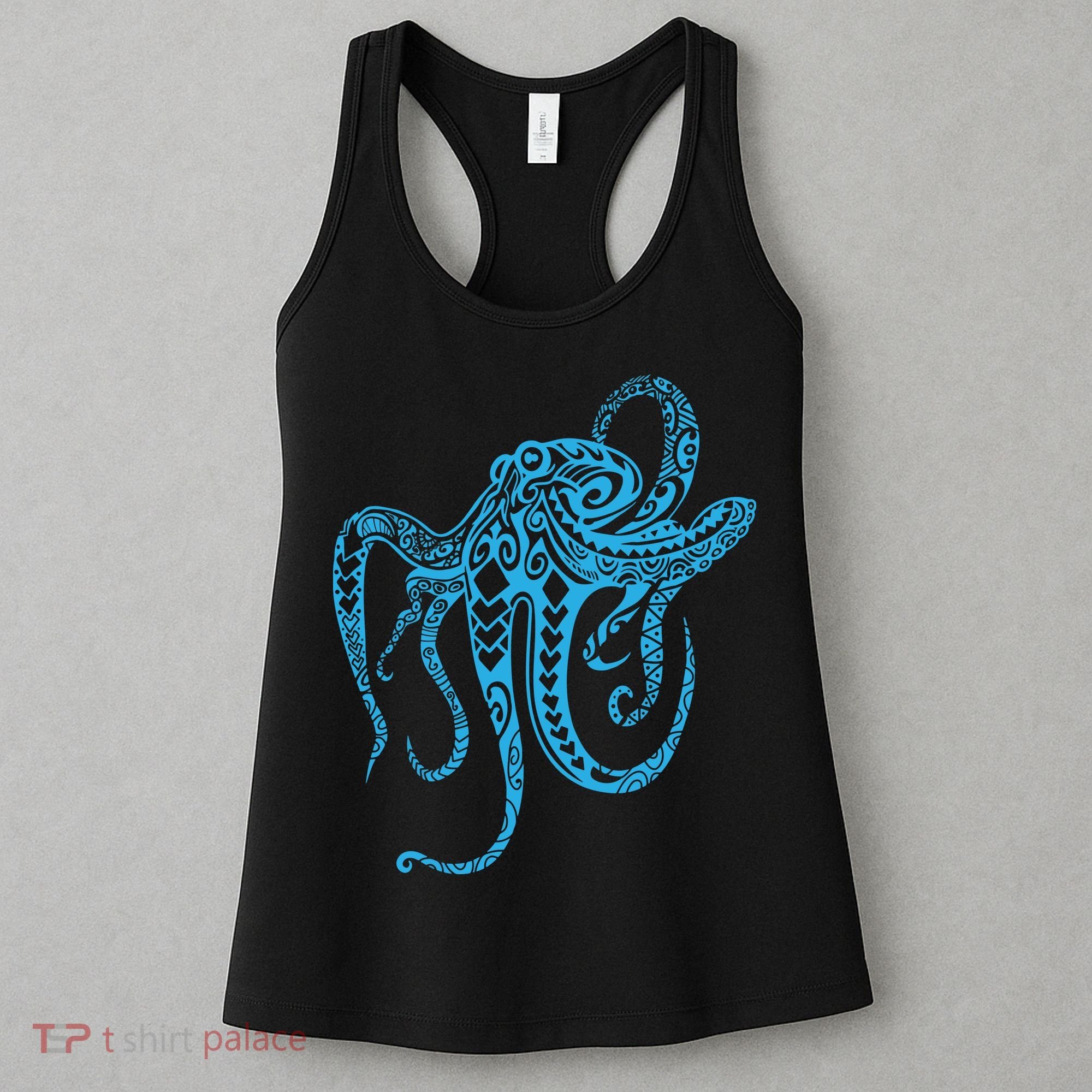Tribal Octopus Polynesian Tribal Octopus Women's Tank Top