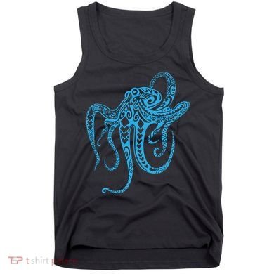Tribal Octopus Polynesian Tribal Octopus Tank Top