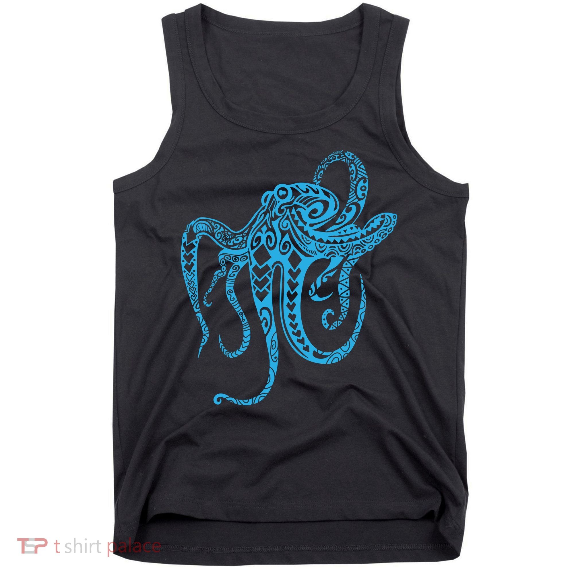 Tribal Octopus Polynesian Tribal Octopus Tank Top