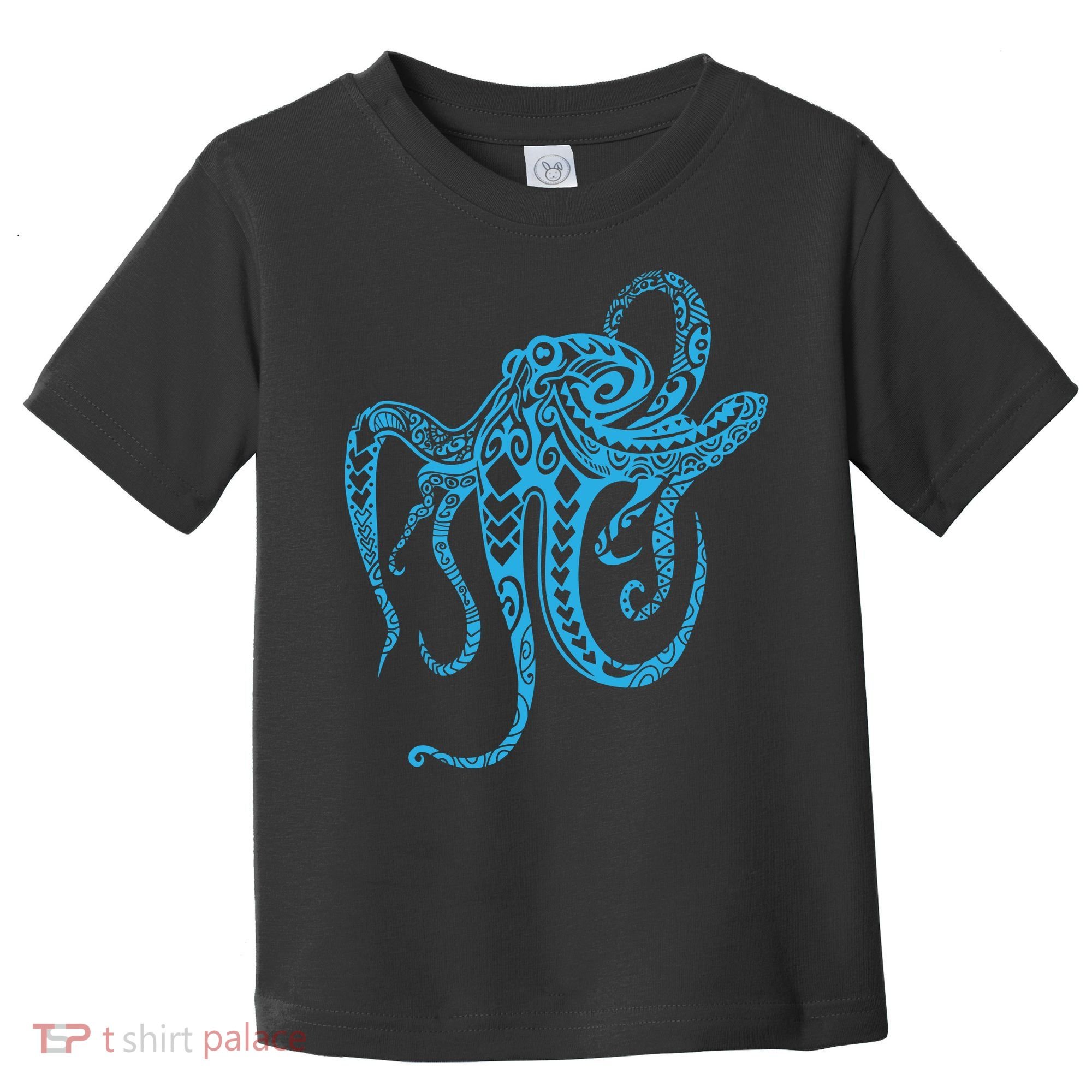 Tribal Octopus Polynesian Tribal Octopus Toddler T-Shirt