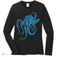 Tribal Octopus Polynesian Tribal Octopus Women's Long Sleeve Shirt thumb 0