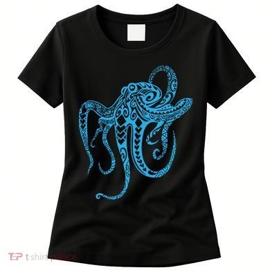 Tribal Octopus Polynesian Tribal Octopus Women's T-Shirt