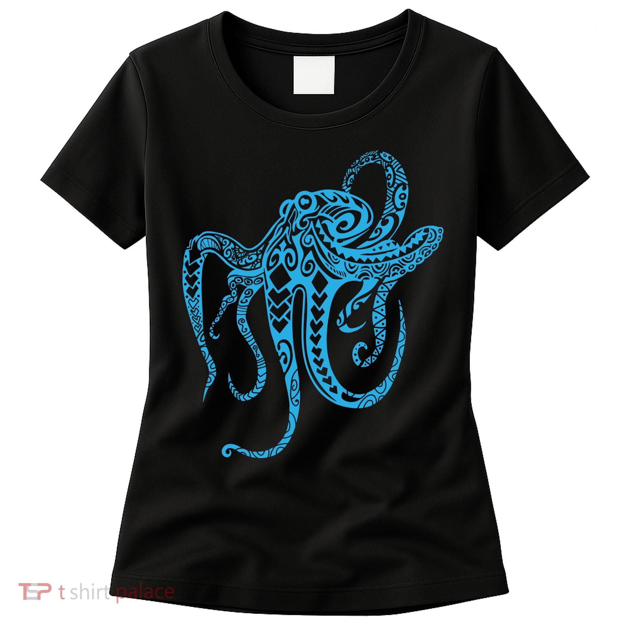 Tribal Octopus Polynesian Tribal Octopus Women's T-Shirt