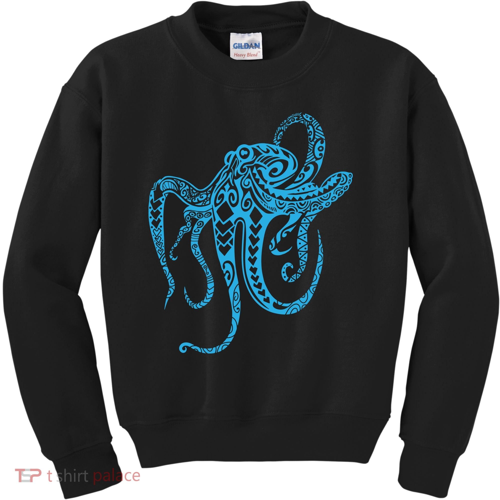 Tribal Octopus Polynesian Tribal Octopus Kids Sweatshirt