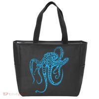 Tribal Octopus Polynesian Tribal Octopus Tote Bag thumb 0