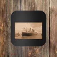 Titanic Original Photo Sepia 1912 Coaster thumb 0