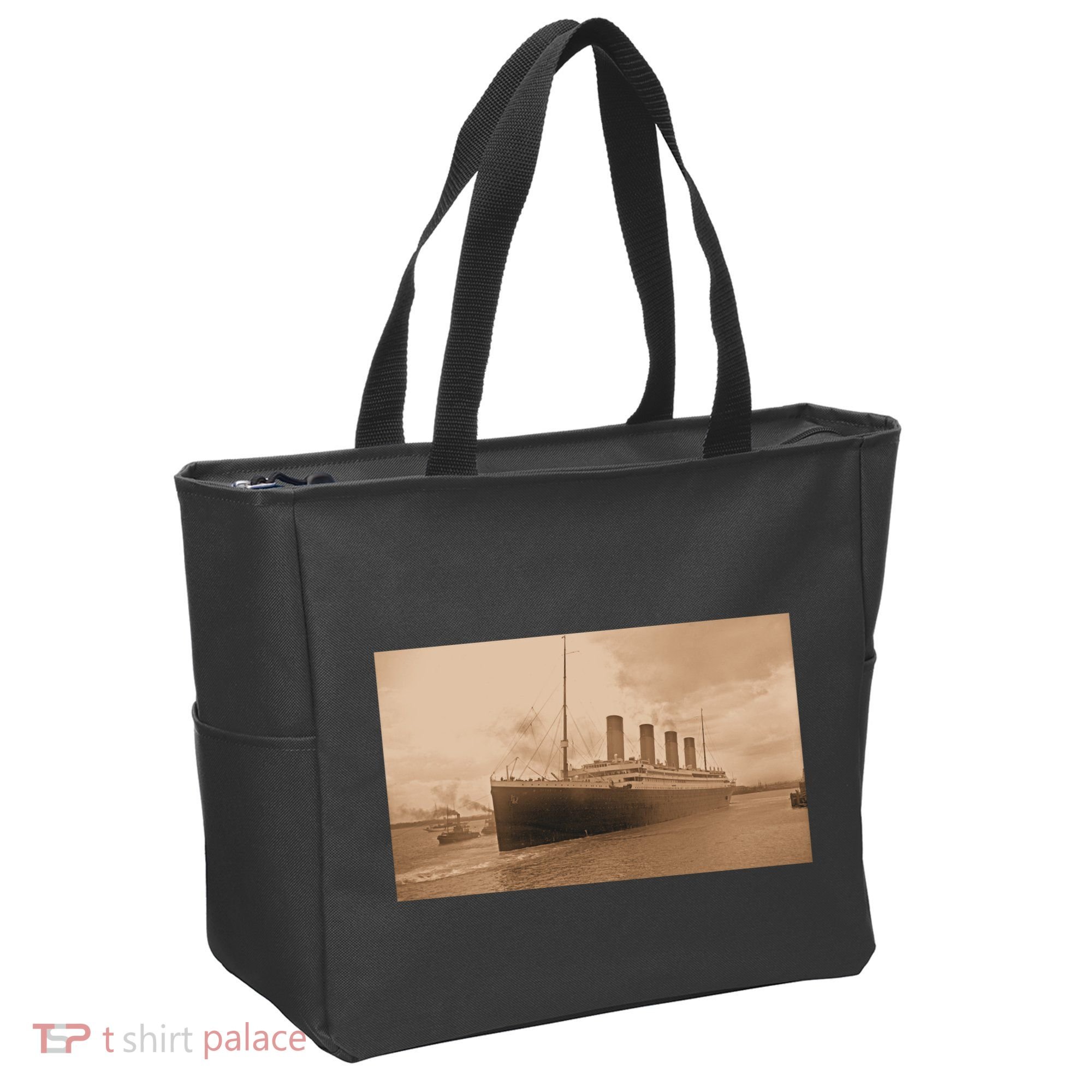 Titanic Original Photo Sepia 1912 Tote Bag