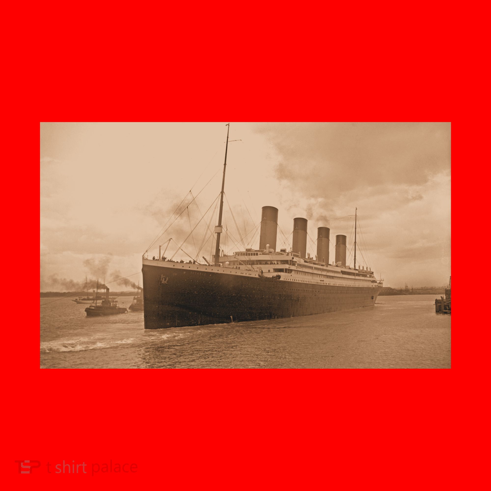 Titanic Original Photo Sepia 1912 Santa Hat